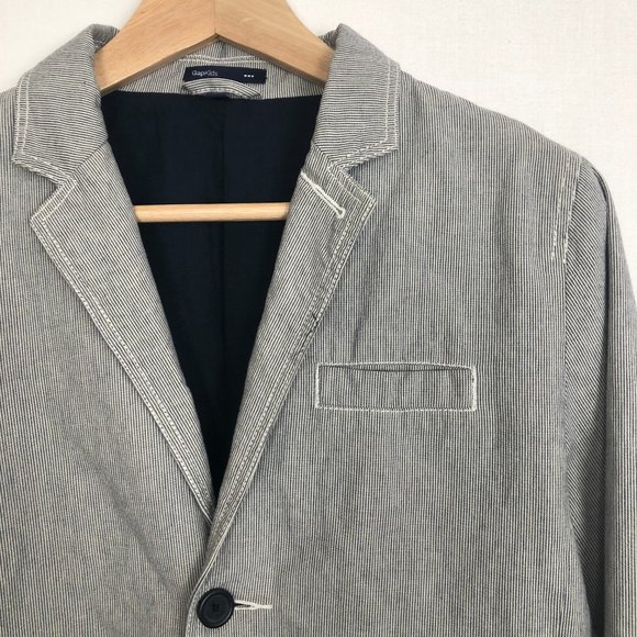 Gap Pin Stripe Cotton Blazer! - Picture 2 of 5